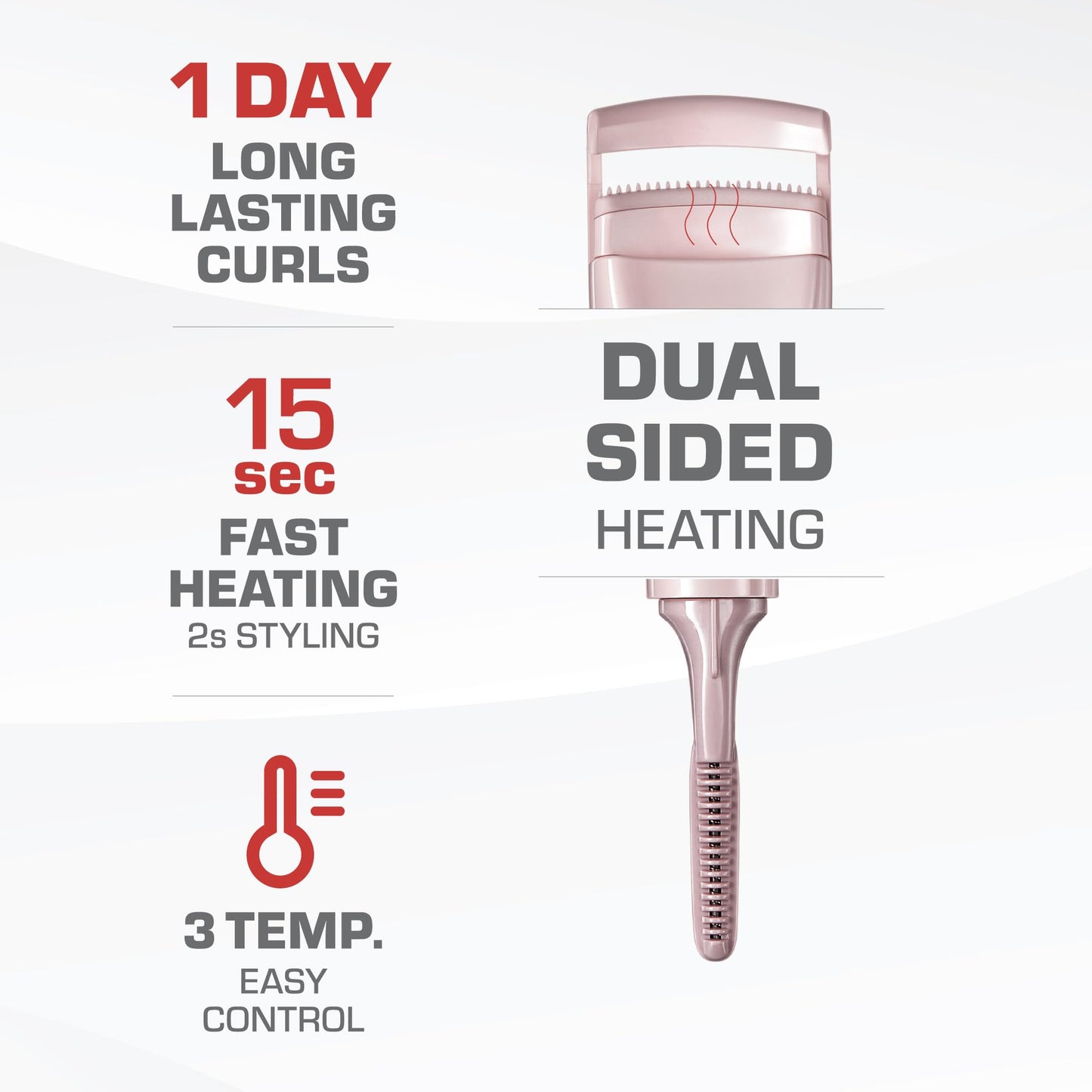 2-IN 1 HEATED EYELASH CURLER WAND, TRAVEL SET