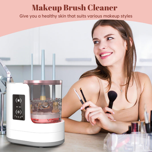 3 IN 1 Electric Makeup Brush Cleaner Machine With Makeup Brush Dryer